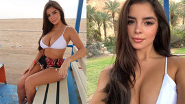 Demi Rose'dan olay poz! Çırılçıplak uzanıp...