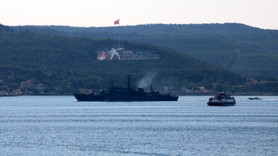 Rus savaş gemisi Akdeniz sularına indi