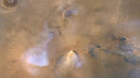 Mars'taki kum fırtınaları gezegeni kaplıyor