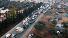 Türkiye sınırı yakınına 20 bin sivil göç etti