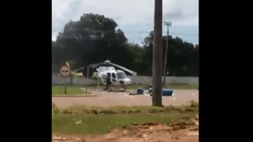 Brezilya'da helikoptere kamyon çarptı