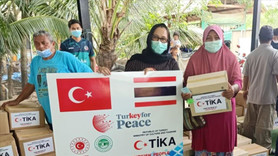 TİKA'dan Tayland'da 1200 aileye gıda yardımı