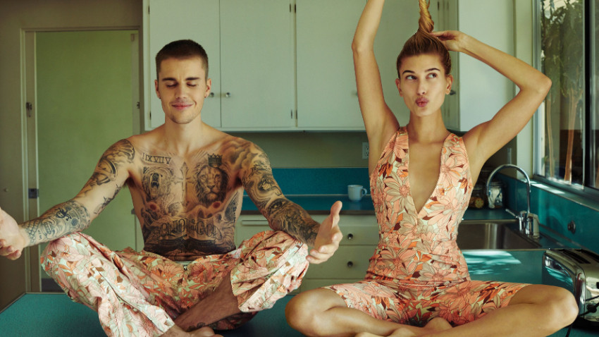 Justin Bieber ve Hailey Baldwin'den yatak pozu