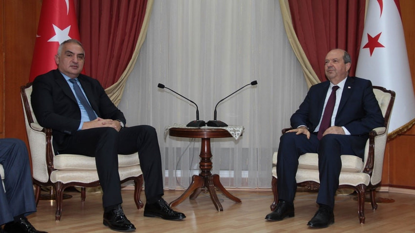 KKTC Başbakanı Tatar, Kültür ve Turizm Bakanı Ersoy'u kabul etti