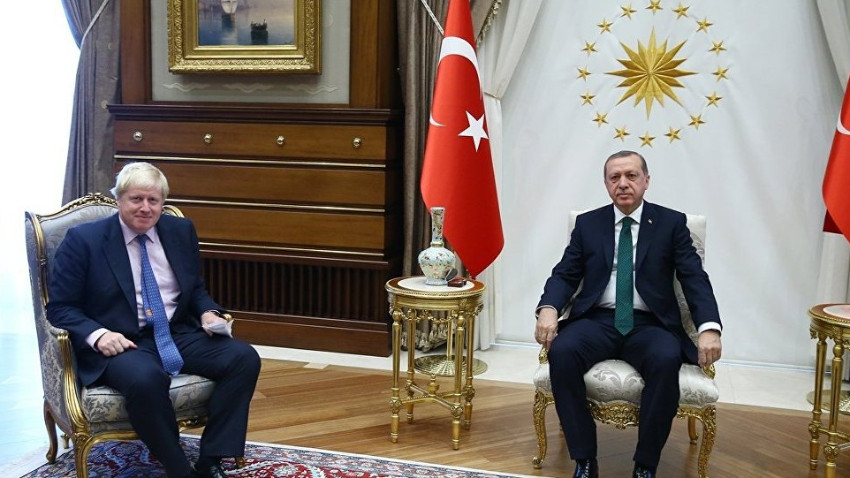 Erdoğan, Boris Johnson ile görüştü