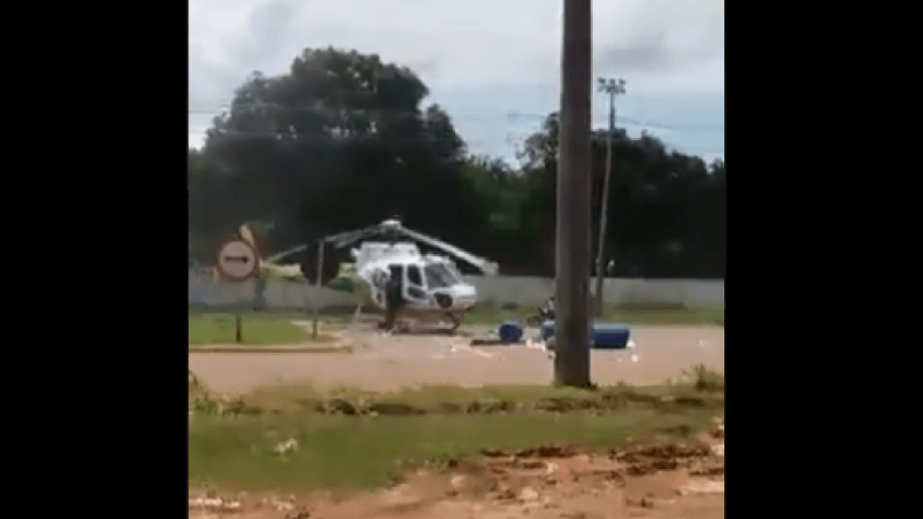 Brezilya'da helikoptere kamyon çarptı