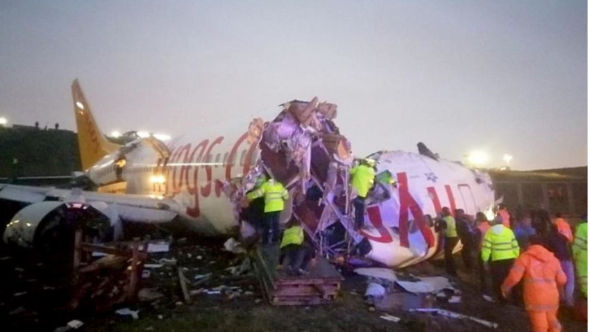 İstanbul'daki uçak kazasında 3 kişi öldü