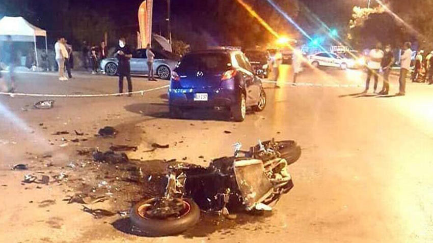 Aracın çarptığı motosikletin sürücüsü hayatını kaybetti