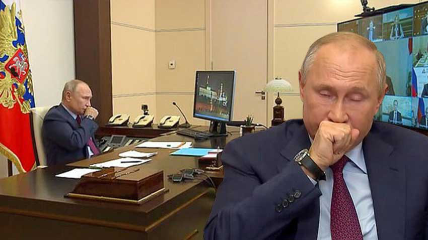 Putin koronavirüse mi yakalandı? Öksürükleri Rusya'da panik yarattı!