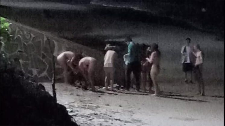 5 kadın ile 1 erkek sahilde çıplak yakalandı - Sayfa 1